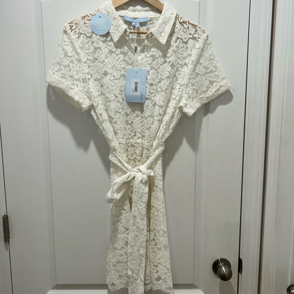 Hill House Cream The Lace Laura Dress